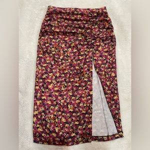 Zara Floral Midi Skirts Size L